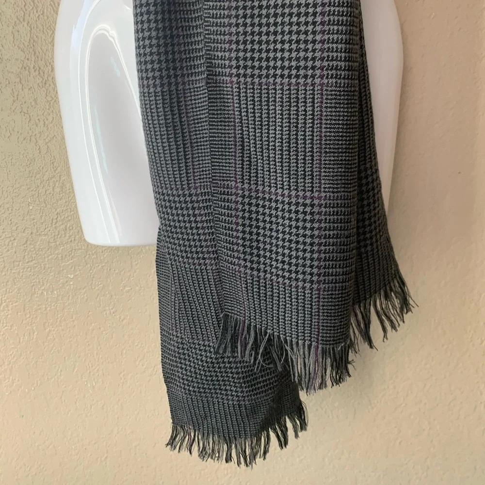 Polo Ralph Lauren Wool Houndstooth Old Money Preppy Scarf